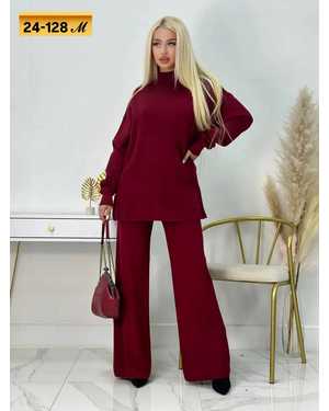 ЖЕНСКИЙ КОСТЮМ ТКАНЬ ТРОЁ НИТКА С НАЧЁСОМ