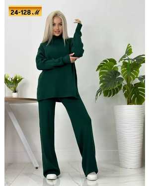 ЖЕНСКИЙ КОСТЮМ ТКАНЬ ТРОЁ НИТКА С НАЧЁСОМ