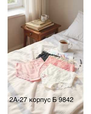 ТРУСИКИ ТКАНЬ 40% COTTON;40% VISCOSA; 10% ELASTAM;10% ALTRE FIBRE