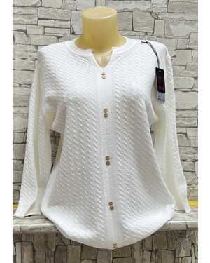 КОФТА ТКАНЬ 70% COTTON, 20% CASHMERE, 10% ELASTANE