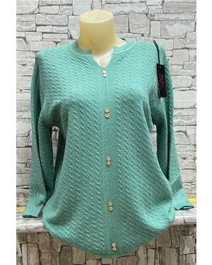 КОФТА ТКАНЬ 70% COTTON, 20% CASHMERE, 10% ELASTANE