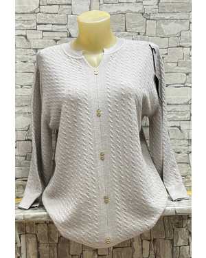 КОФТА ТКАНЬ 70% COTTON, 20% CASHMERE, 10% ELASTANE