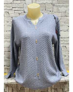 КОФТА ТКАНЬ 70% COTTON, 20% CASHMERE, 10% ELASTANE