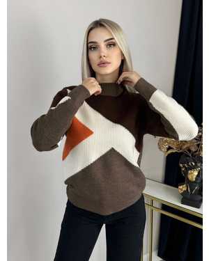 СВИТЕР ТКАНЬ 48% КАШЕМИР, 29% ШЕРСТЬ, 18% ХЛОПОК, 5% ЭЛАСТАН