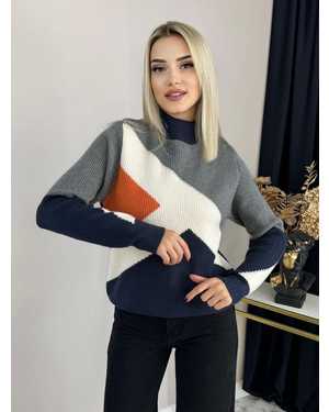 СВИТЕР ТКАНЬ 48% КАШЕМИР, 29% ШЕРСТЬ, 18% ХЛОПОК, 5% ЭЛАСТАН