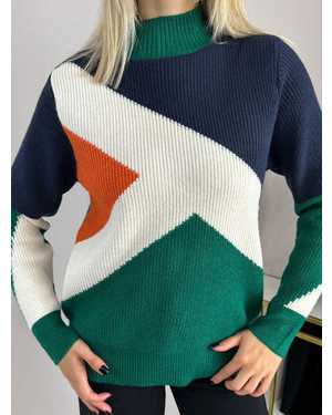 СВИТЕР ТКАНЬ 48% КАШЕМИР, 29% ШЕРСТЬ, 18% ХЛОПОК, 5% ЭЛАСТАН