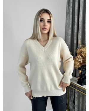 СВИТЕР ТКАНЬ 48% CASHMERE, 29% WOOL, 18% COTTON, 5% ELASTANE