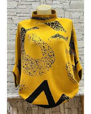 СВИТЕР ТКАНЬ 70% ХЛОПОК, 20% КАШЕМИР, 10% ЭЛАСТАН