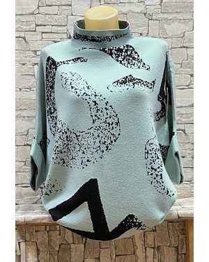 СВИТЕР ТКАНЬ 70% ХЛОПОК, 20% КАШЕМИР, 10% ЭЛАСТАН