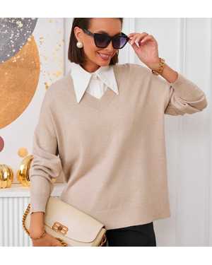 СВИТЕР ТКАНЬ 48% CASHMERE, 29% WOOL, 18% COTTON, 5% ELASTANE