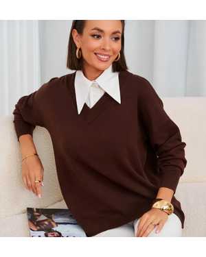 СВИТЕР ТКАНЬ 48% CASHMERE, 29% WOOL, 18% COTTON, 5% ELASTANE