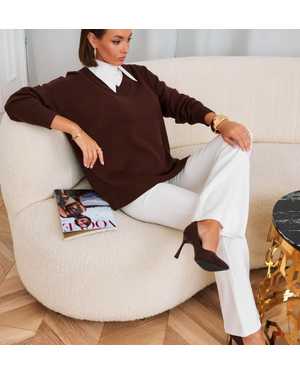 СВИТЕР ТКАНЬ 48% CASHMERE, 29% WOOL, 18% COTTON, 5% ELASTANE