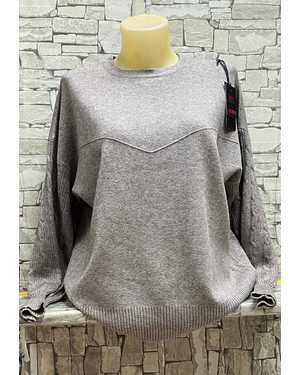 СВИТЕР ТКАНЬ 70% COTTON, 20% CASHMERE, 10% ELASTANE