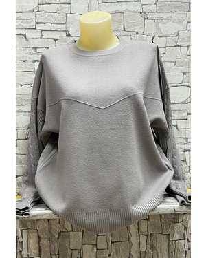 СВИТЕР ТКАНЬ 70% COTTON, 20% CASHMERE, 10% ELASTANE