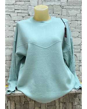 СВИТЕР ТКАНЬ 70% COTTON, 20% CASHMERE, 10% ELASTANE