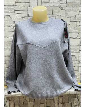 СВИТЕР ТКАНЬ 70% COTTON, 20% CASHMERE, 10% ELASTANE