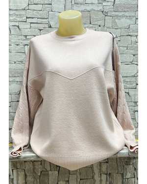 СВИТЕР ТКАНЬ 70% COTTON, 20% CASHMERE, 10% ELASTANE