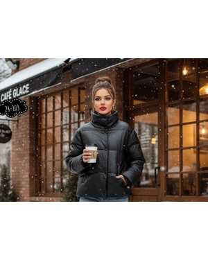 КУРТКА ТКАНЬ ЭКО КОЖА НАПОЛНИТЕЛЬ СИНТЕПОН