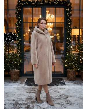 ШУБА В РАЗМЕР ТКАНЬ ИСКУССТВЕННЫЙ МЕХ ПОД НОРКУ