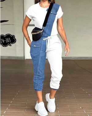 ЖЕНСКИЙ КОСТЮМ ДВОЙКА ТКАНЬ ДЖИНС + ЛАЙТ