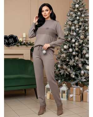 ЖЕНСКИЙ КОСТЮМ ТКАНЬ ВЯЗАНЫЙ