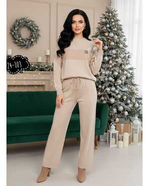 ЖЕНСКИЙ КОСТЮМ ТКАНЬ ВЯЗАНЫЙ