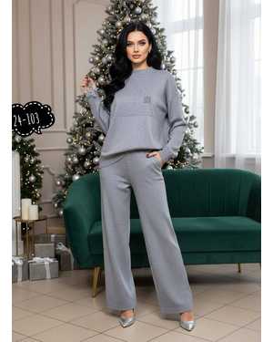 ЖЕНСКИЙ КОСТЮМ ТКАНЬ ВЯЗАНЫЙ
