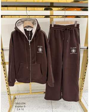 Женский костюм Утеплённый с начесом Фабричный Китай