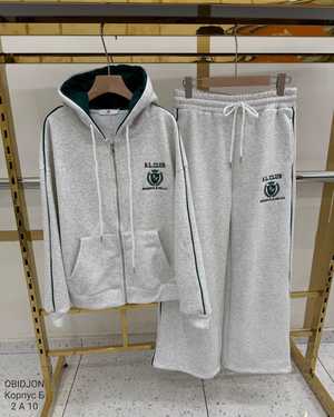 Женский костюм Утеплённый с начесом Фабричный Китай