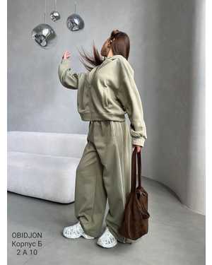 Женский костюм Утеплённый с начесом Фабричный Китай