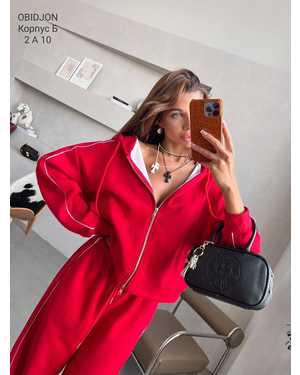 Женский костюм Утеплённый с начесом Фабричный Китай