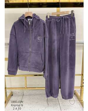 Женский костюм Ткань: Бамбук на велюр Велюровый подклад С начёсом Фабричный Китай