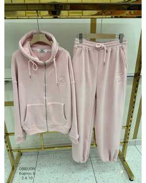 Женский костюм Ткань: Бамбук на велюр Велюровый подклад С начёсом Фабричный Китай