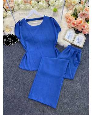 ЖЕНСКИЙ КОСТЮМ ДВОЙКА ТКАНЬ НЕЖНЫЙ СИНГАПУР