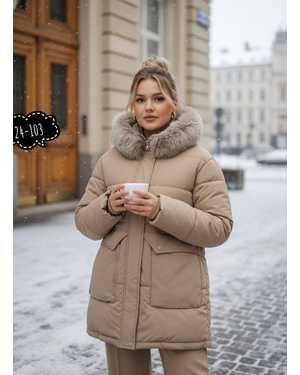 ЗИМНИЙ КУРТКА ТКАНЬ ХАЛАФАЙБЕР