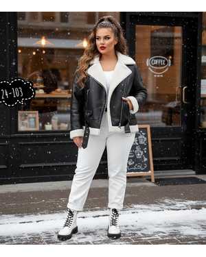 ДУБЛЁНКА ТКАНЬ КОЖА С МЕХОМ