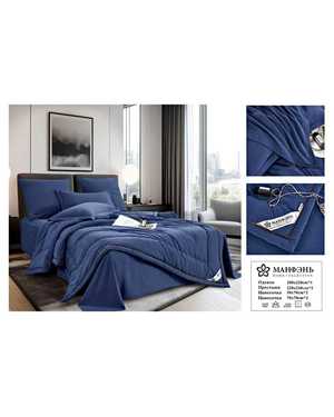 Комплект постельного белья Barhat с готовым одеялом. Ткань: Сатин бархатный Плотность: 160гр(возможно замена на похожее)