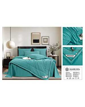 Комплект постельного белья Barhat с готовым одеялом. Ткань: Сатин бархатный Плотность: 160гр(возможно замена на похожее)