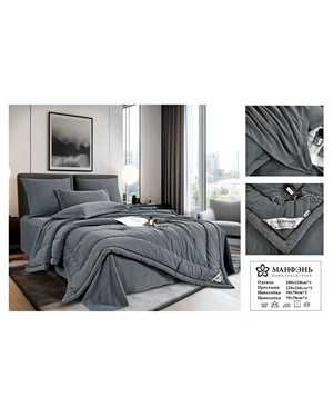 Комплект постельного белья Barhat с готовым одеялом. Ткань: Сатин бархатный Плотность: 160гр(возможно замена на похожее)