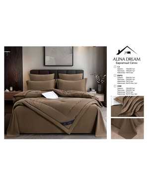 Комплект постельного белья с готовым одеялом. Ткань бархатный Сатин(возможно замена на похожее)