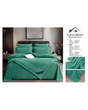 Комплект постельного белья с готовым одеялом. Ткань бархатный Сатин(возможно замена на похожее)