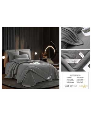 Комплект постельного белья с готовым одеялом. Ткань бархатный Сатин(возможно замена на похожее)