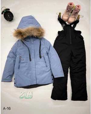 ДЕТСКИЙ КОСТЮМ ТКАНЬ СУПЕР МЕМБРАНА, УТЕПЛЕННЫЙ ХОЛОФАЙБЕР 300 ГР, ПОДКЛАДКА - ХОРОШЕЕ УТЕПЛЁННЫЕ