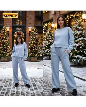 ЖЕНСКИЙ КОСТЮМ ДВОЙКА ТКАНЬ СПАНДЕКС С НАЧЁСОМ