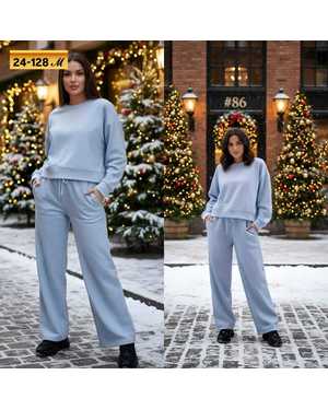 ЖЕНСКИЙ КОСТЮМ ДВОЙКА ТКАНЬ СПАНДЕКС С НАЧЁСОМ