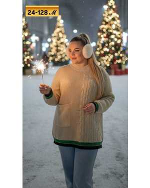 СВИТЕР ТКАНЬ ТЁПЛАЯ ВЯЗКА