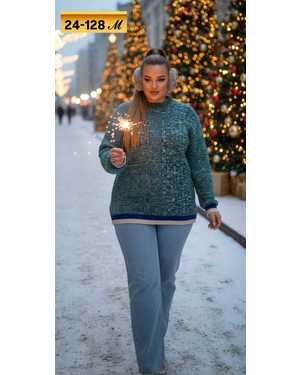 СВИТЕР ТКАНЬ ТЁПЛАЯ ВЯЗКА