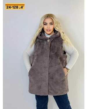 ЖИЛЕТ ТКАНЬ ИСКУССТВЕННЫЙ МЕХ