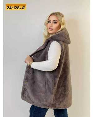 ЖИЛЕТ ТКАНЬ ИСКУССТВЕННЫЙ МЕХ