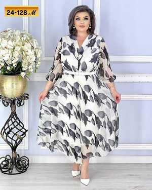 ПЛАТЬЕ ТКАНЬ ШИФОН С ПОДКЛАДКОЙ